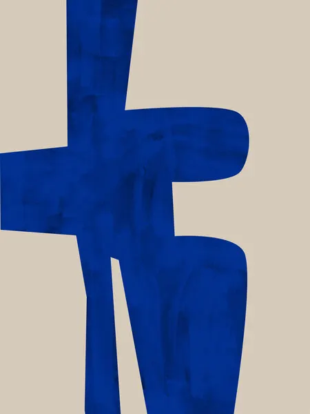 Modern Blue Forms, wall art by Elena Ristova