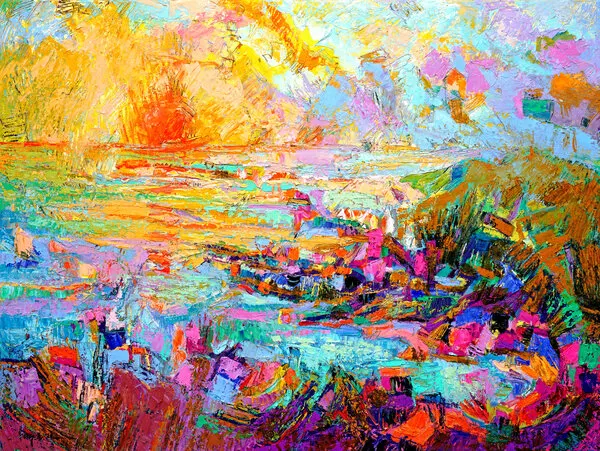 Sunset Over A Vivid Landscape, wall art by Dorothy Fagan
