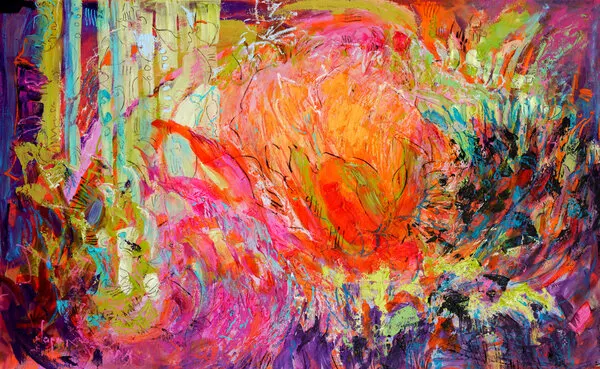 Vivid Petal Whispers, wall art by Dorothy Fagan