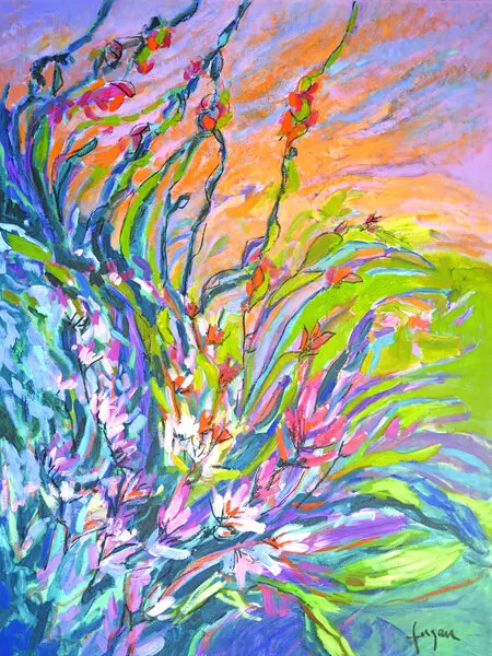 Petal Storm, wall art by Dorothy Fagan