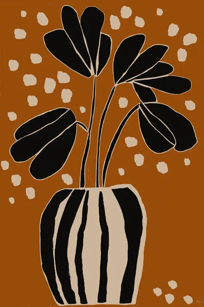 Ochre Still Life No 4, wall art by Treechild