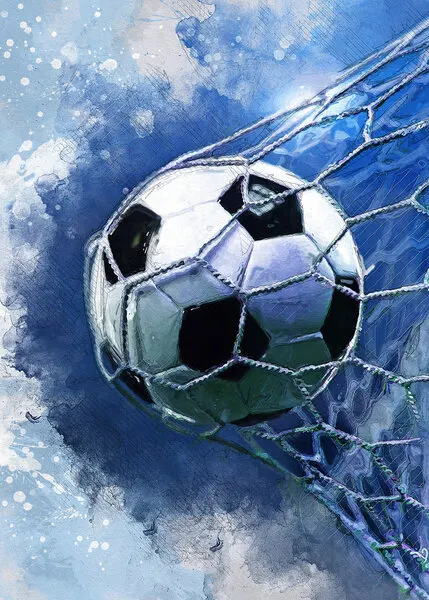 Dynamic Soccer Goal, wall art by Justyna Jaszke