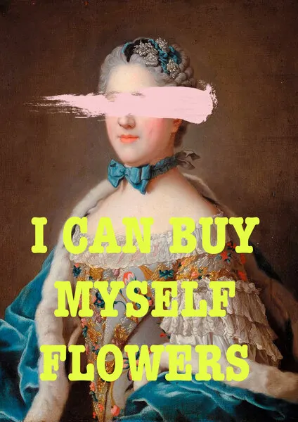 She Buys Her Flowers, wall art by Talitha McQueen