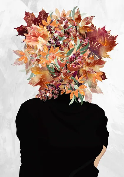 Head Full of Autumn, wall art by Sarah Manovski