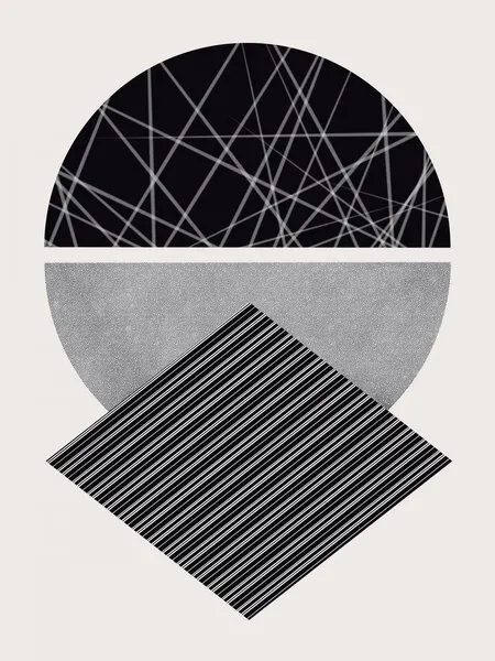 Modern Geometric Abstraction, wall art by Little Dean