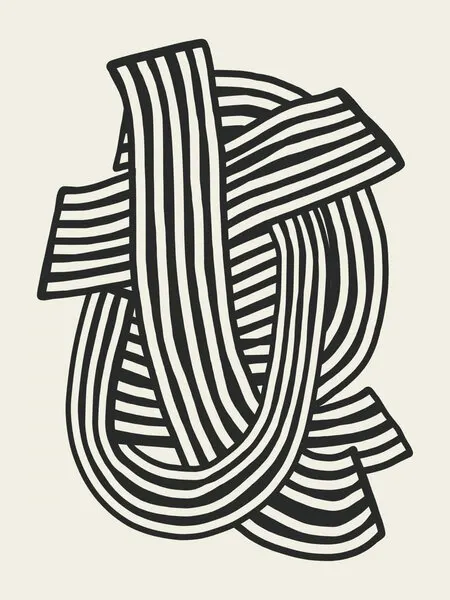 Dynamic Striped Flow, wall art by Little Dean