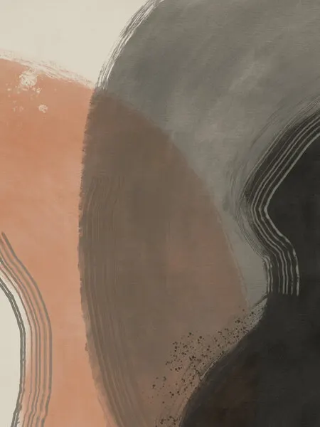 Earthy Abstract Curves, wall art by Little Dean