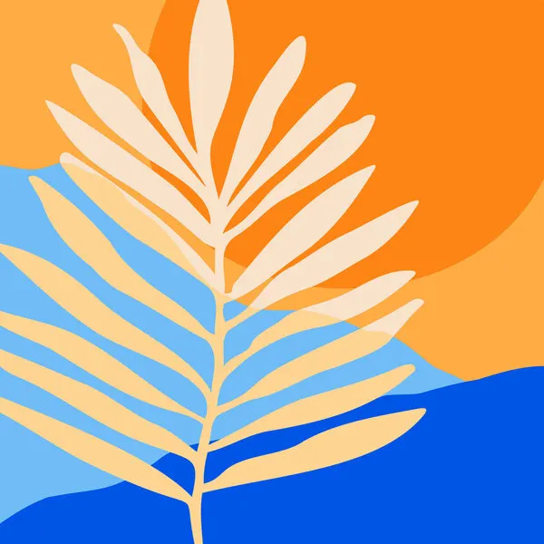 Tropical Beach Sunset.png, wall art by Kristian Gallagher
