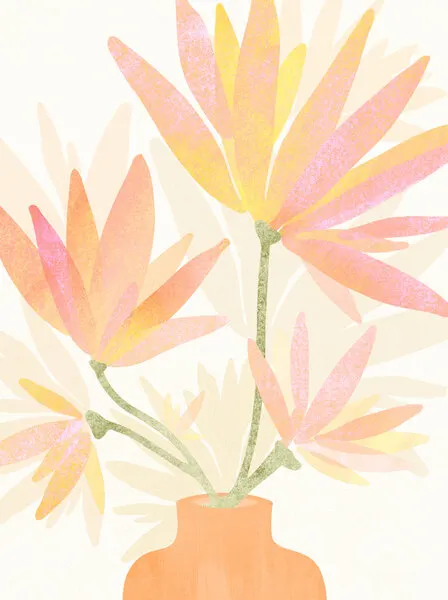 Sweet Pink Floral 5x7, wall art by Kristian Gallagher