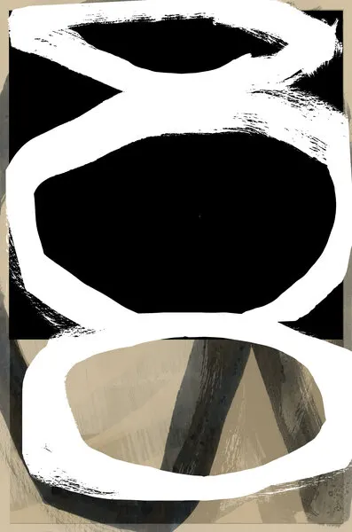 Bold Organic Shapes, wall art by cartissi