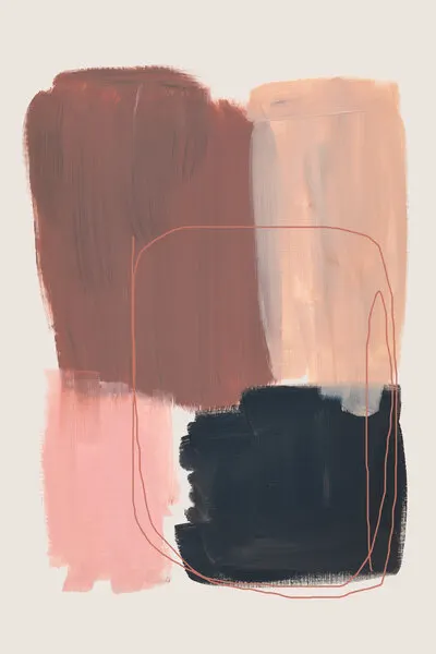 Abstract Brush Strokes 120, wall art by Mareike Böhmer
