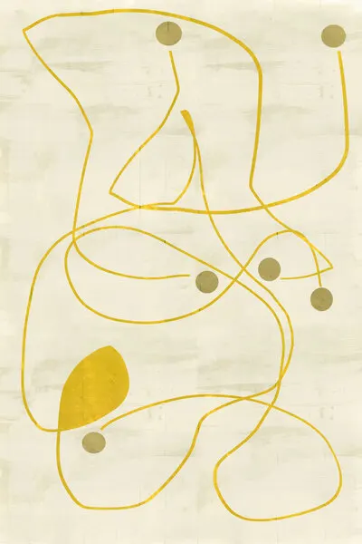 Abstract Golden Lines, wall art by casa cartissi