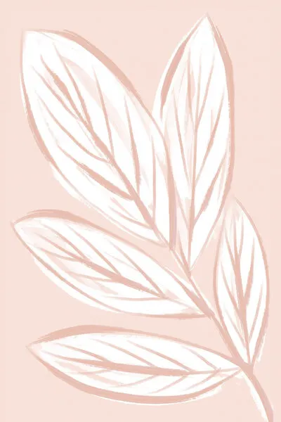 Soft Pink Botanicals, wall art by Martina