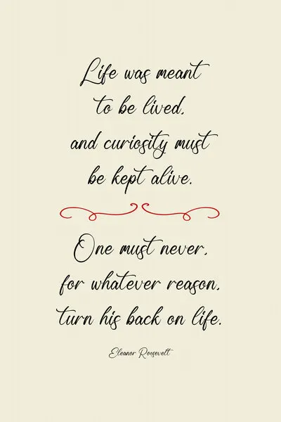 Life Curiosity Wisdom, wall art by Andreas Magnusson