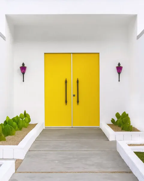 Yellow Doors in Palm Springs, wall art by Tom Windeknecht