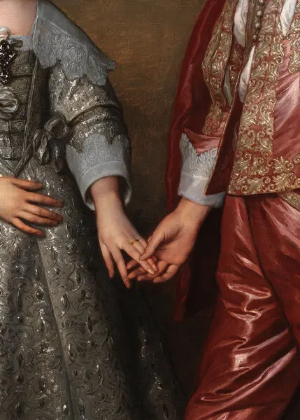Romantic Hands Engagement, wall art by The Art Concept