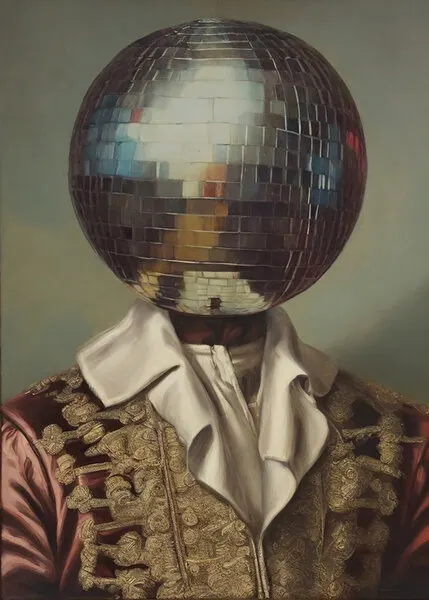 Baroque Disco Gentleman, wall art by The Art Concept