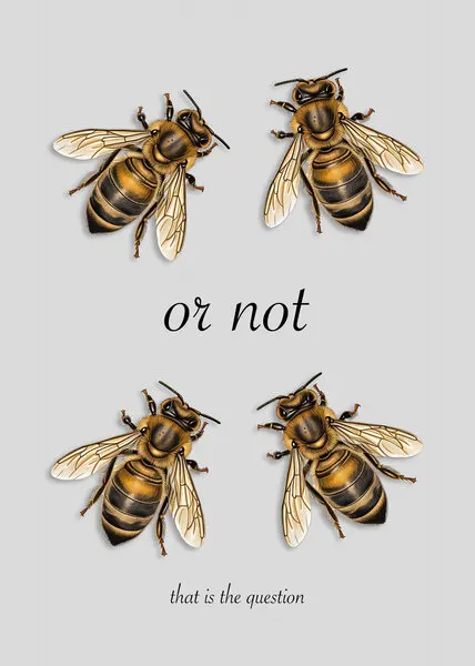 To Bee Or Not, wall art by Andreas Magnusson