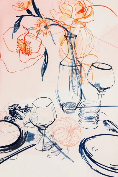 Floral Still-Life, wall art by Treechild