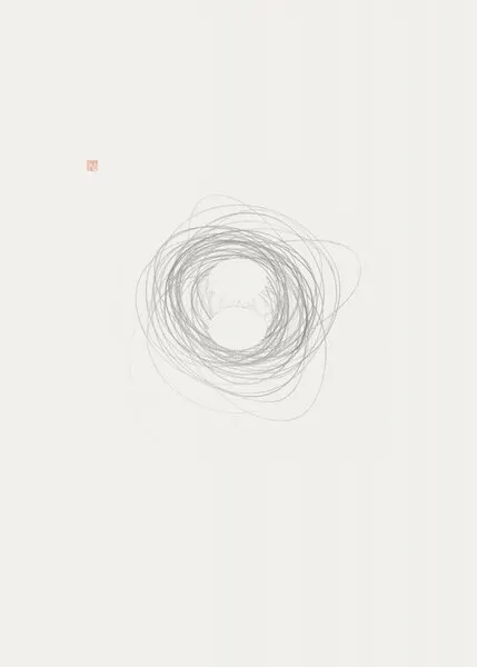 Swirling Zen Circle, wall art by Thoth Adan
