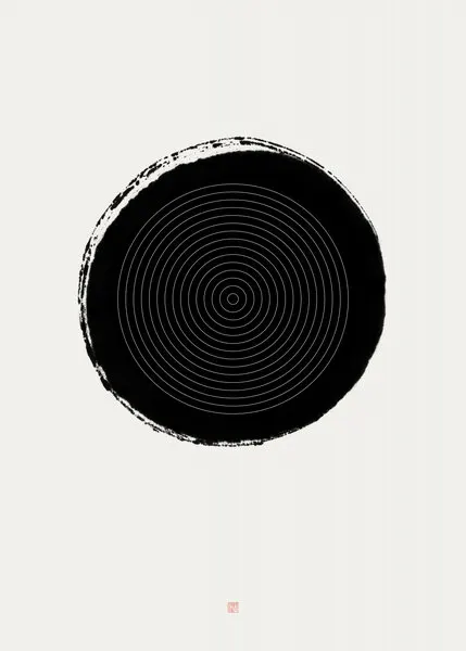 Zen Circle Balance, wall art by Thoth Adan