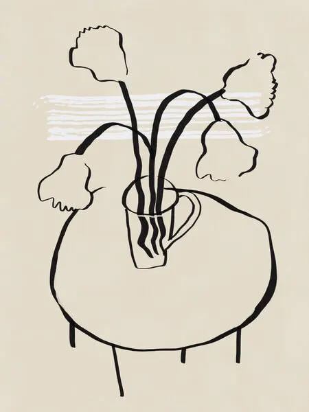 Abstract Floral Still Life, wall art by Little Dean