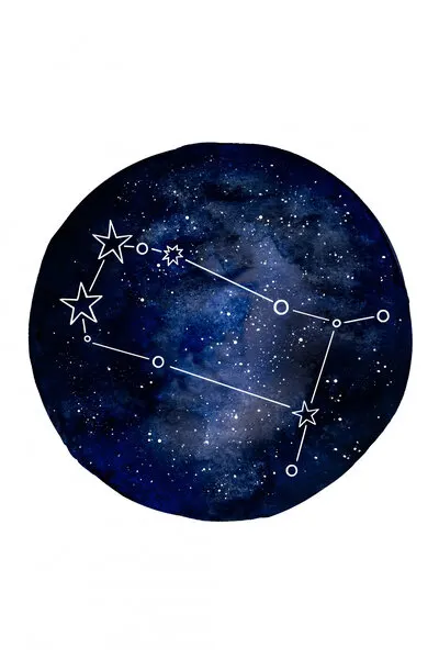 Dreamy Gemini Night Sky, wall art by EMELIEmaria