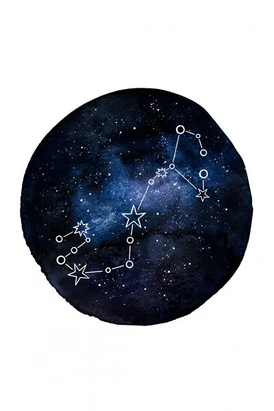 Scorpio Constellation Night Sky, wall art by EMELIEmaria