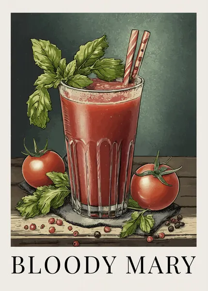 Classic Bloody Mary, wall art by Andreas Magnusson
