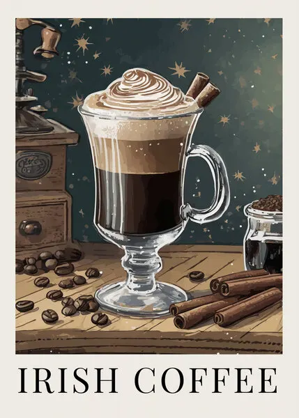 Cozy Irish Coffee, wall art by Andreas Magnusson