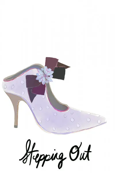 Chic Polka Dot Heel, wall art by casa cartissi