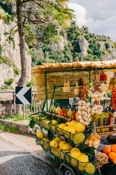 Coastal Lemon Stand, wall art by Bethany Young