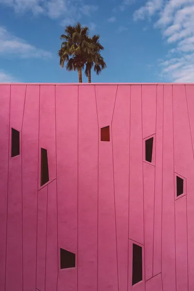 Vibrant Pink Architecture, wall art by Bethany Young