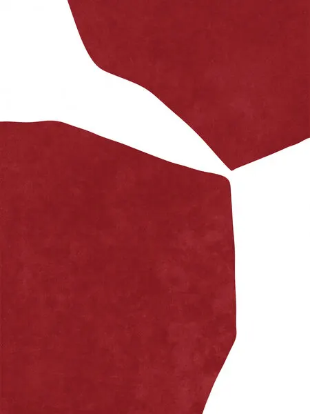 Abstract Red on white, wall art by Raissa Oltmanns