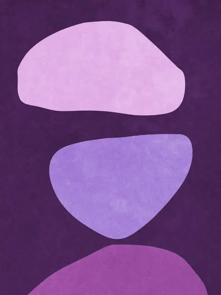 Abstract Forms Violet, wall art by Raissa Oltmanns