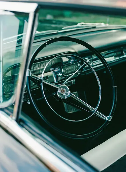 Vintage Car Interior, wall art by Bethany Young