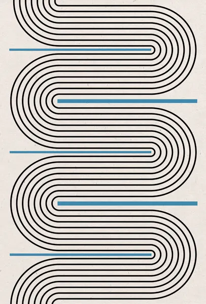 Curved Lines Harmony, wall art by THE MIUUS STUDIO