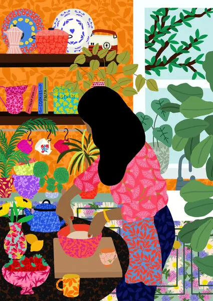 Cooking My Breakfast, wall art by Rafaela Mascaro