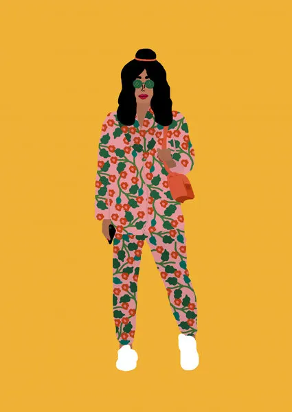 Fashion Week Girl, wall art by Rafaela Mascaro