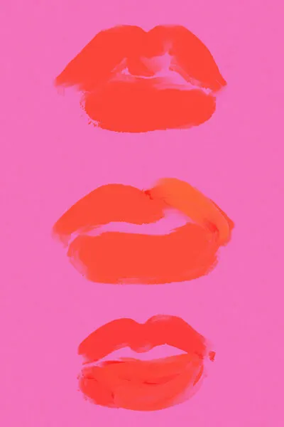 Neon Pout Series, wall art by Treechild