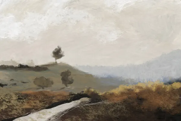 La Collina, wall art by Dan Hobday
