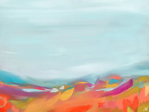 Aqua Sky, wall art by Jenny Westenhofer