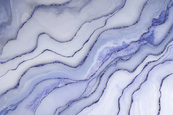 Amethyst Glitter Waves, wall art by Andrea Haase