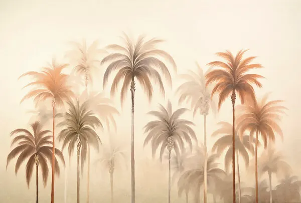 Serene Palm Grove, wall art by Andrea Haase