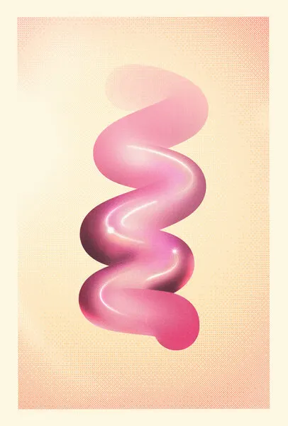 Vibrant Fluid Spiral, wall art by The Art Concept