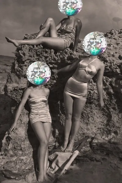 Disco Beach Glamour, wall art by The Art Concept