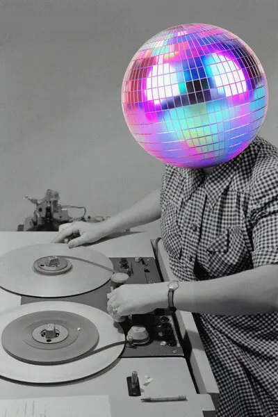 Disco Ball Operator, wall art by The Art Concept