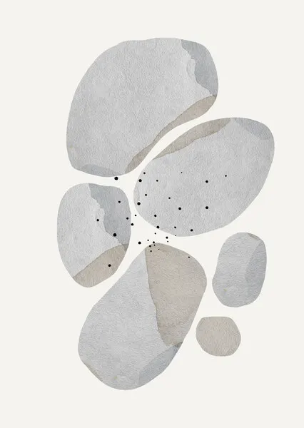 Pebble Harmony, wall art by THE MIUUS STUDIO