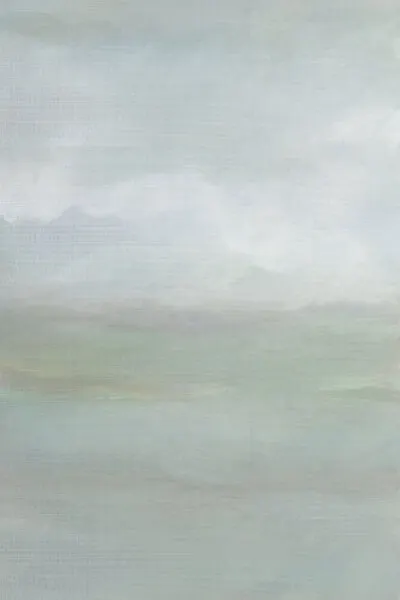 Misty Green Horizon, wall art by cartissi