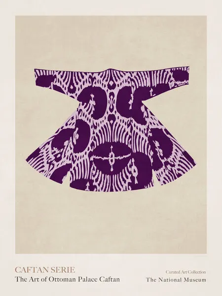 Purple Caftan Elegance, wall art by Emel Tunaboylu
